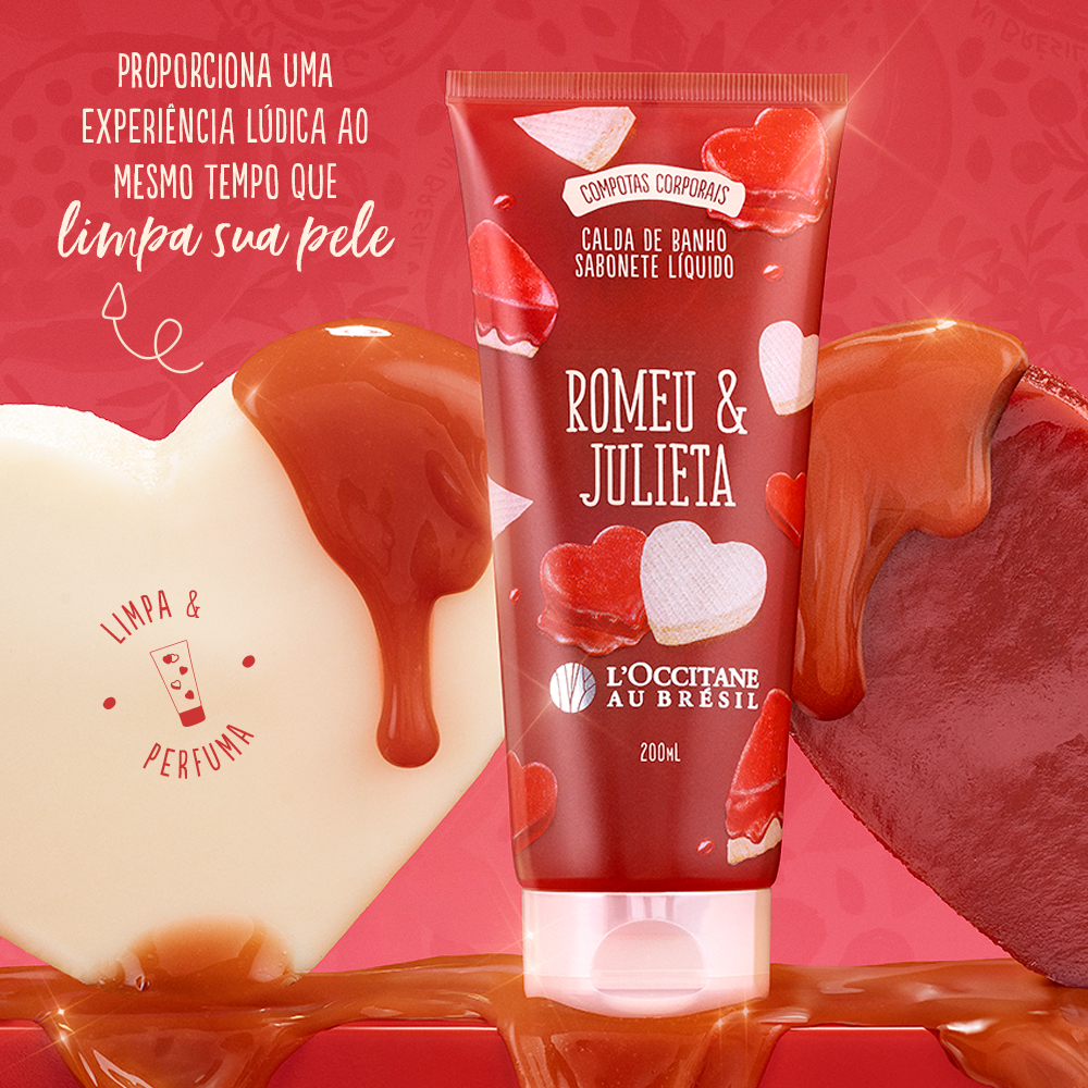 Calda de Banho Sabonete L&iacute;quido Romeu e Julieta 200mL, ,  large image number 1